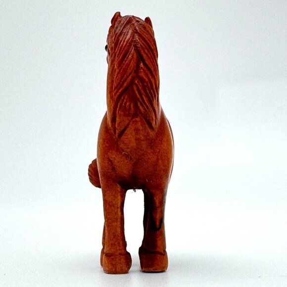 Ojime Bead Netsuke Horse Hand-Carved Boxwood Signed Figurine - Picture 5 of 9
